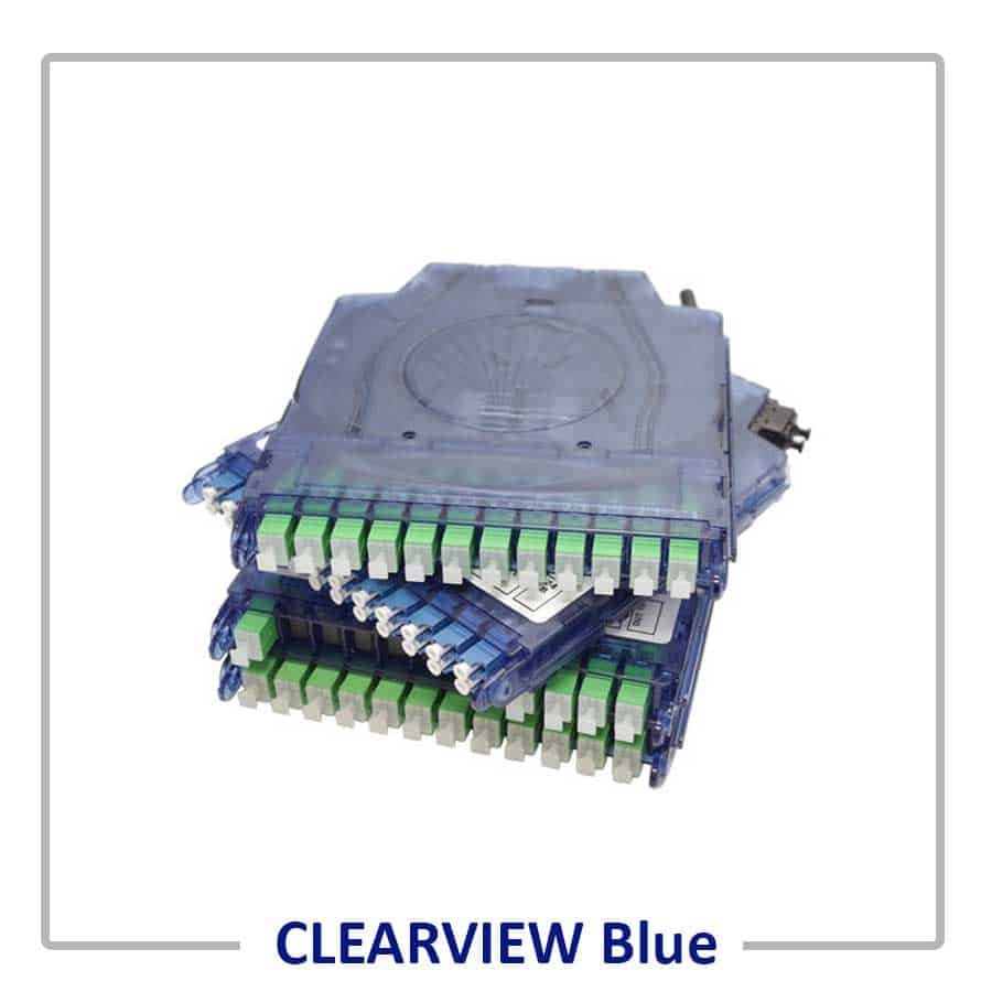Cassette_Button Clearview Blue