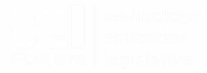 TEL FORUM logo all white